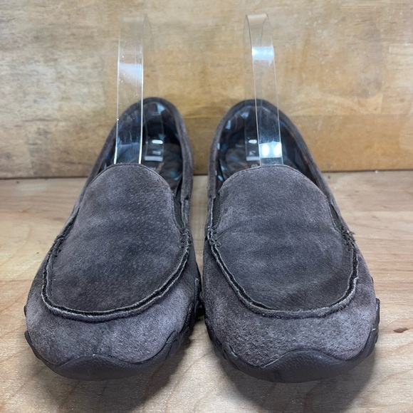 Skechers Memory Foam Womens Size 9 Suede Leather Chocolate Loafers Shoes 49324 - Picture 2 of 8